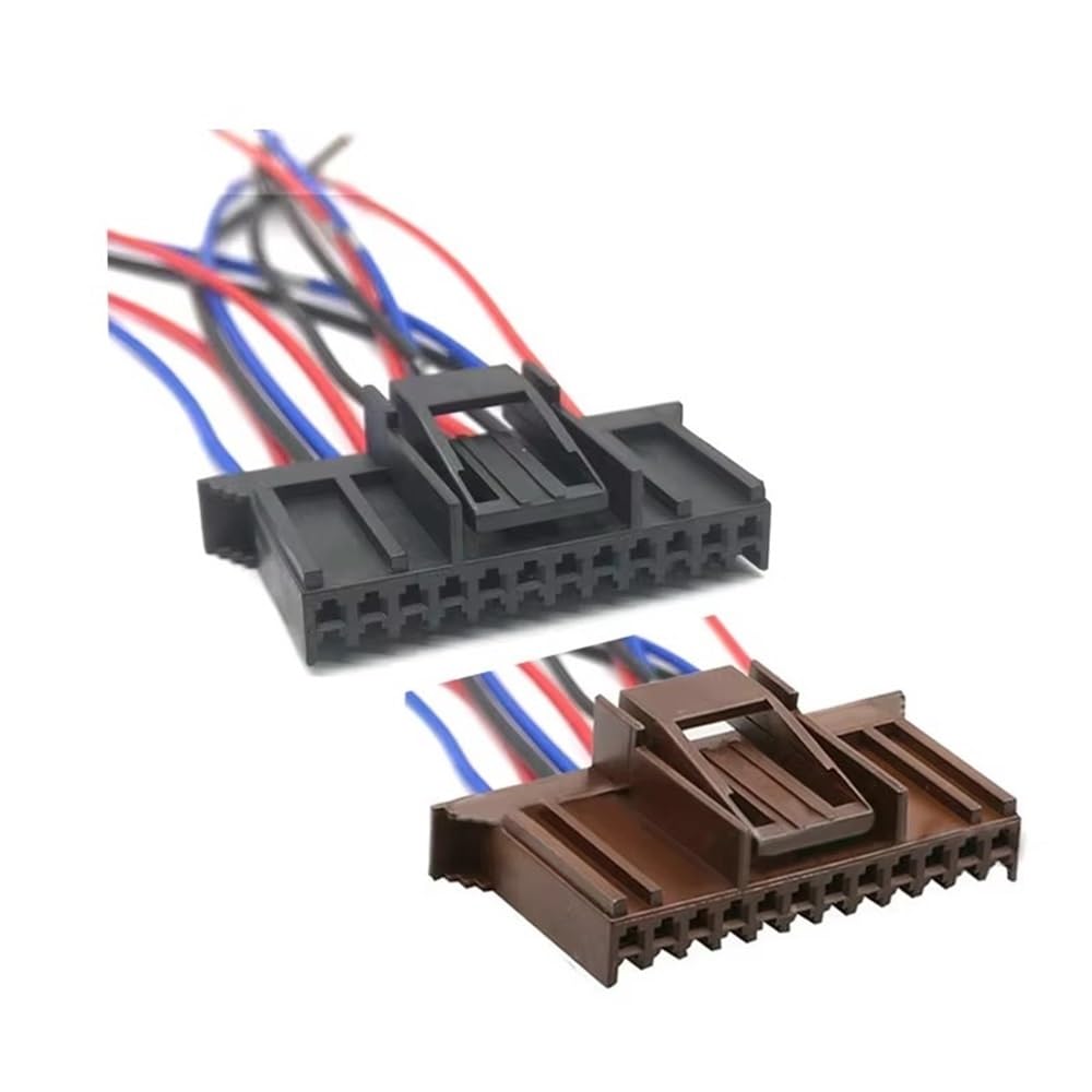 Siuku Auto Kabelstecker 12 Pin Plastic Housing Plug 12p FCI-Kabelbaum 211 PC122S0017 211PC122S0017 mit 15cm 18awg-Zopf(12p Female A B) von Siuku