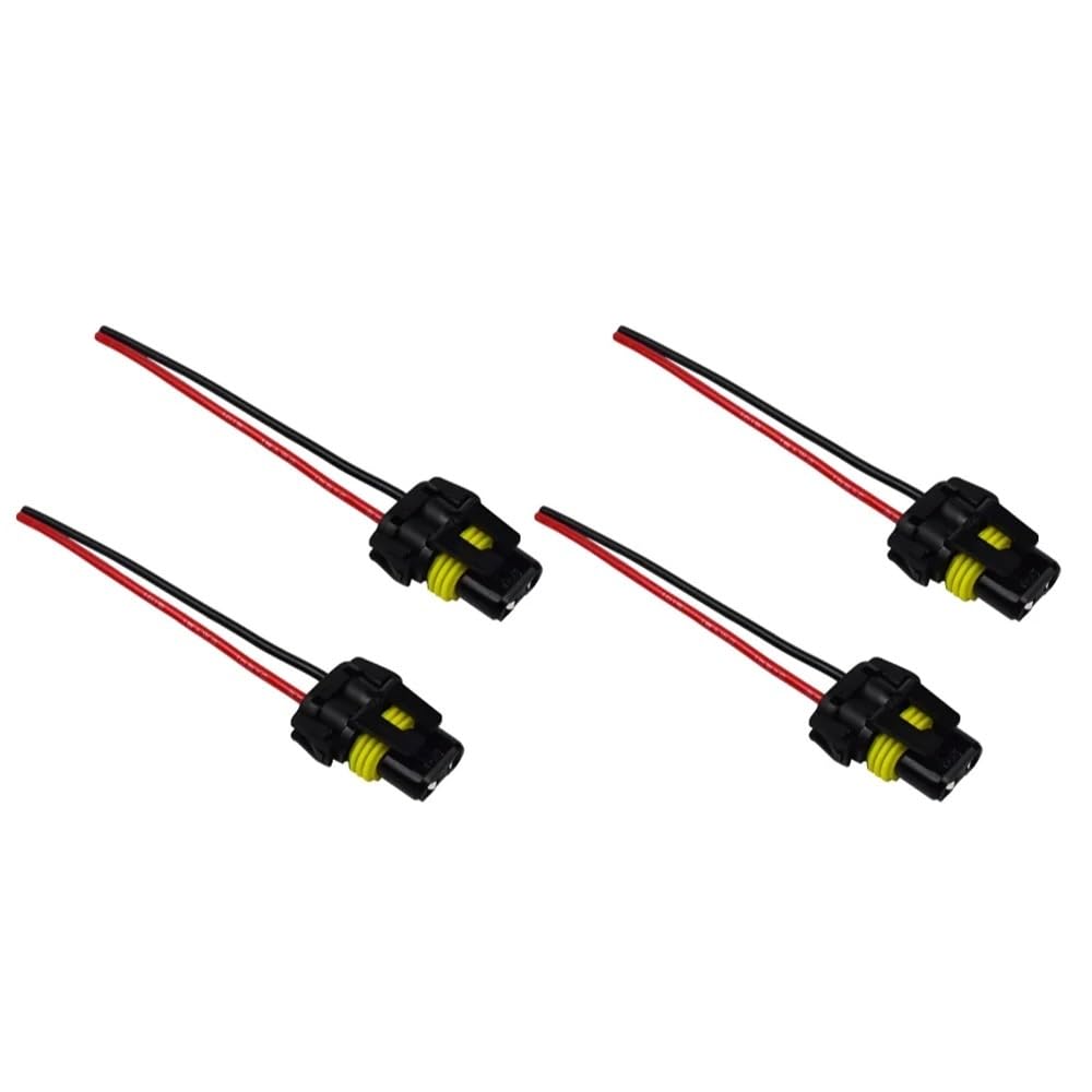 Siuku Auto Kabelstecker 9005 HB3 9006 HB4 Buchsenadapter Kabelbaum Steckdosen Drahtverbinder für Scheinwerfer Nebelscheinwerfer(4Pcs) von Siuku