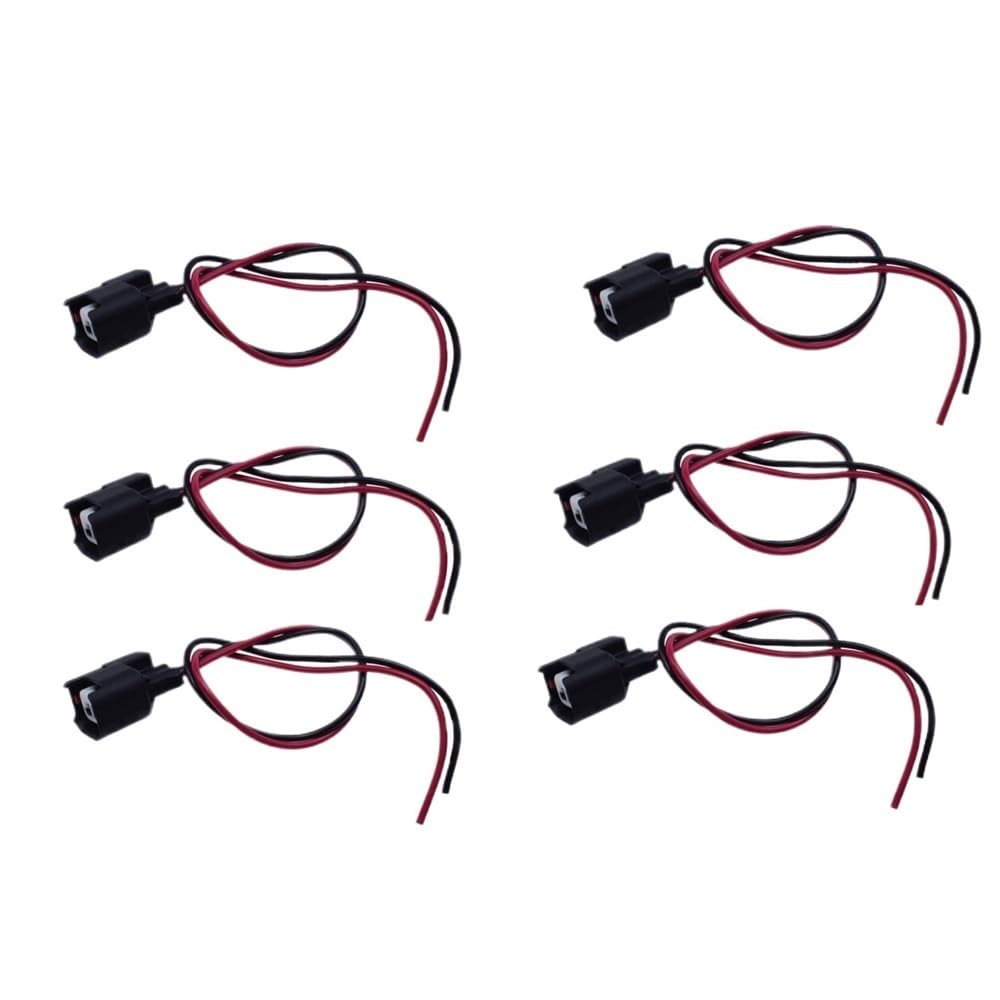 Siuku Auto Kabelstecker Kompatibel Mit Chrysler Für Aspen Für 300 5183448AA PT2042 1P2047 Kraftstoffinjektor-Anschlusskabelbaum(6 Piece) von Siuku