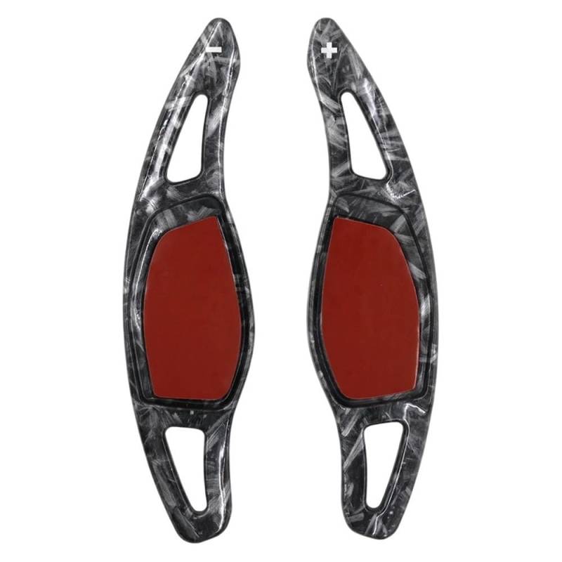Siuku Schaltwippen Alu Kompatibel mit RS Q3 Q8 2020 2021 2022 Auto-Lenkrad-Schaltwippen-Verlängerung(Forged Pattern) von Siuku