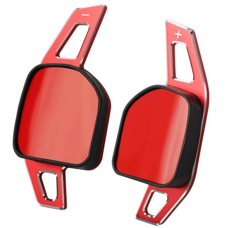 Siuku Schaltwippen Alu Kompatibel mit Seat Für Ibiza 6P 2017 2018 2019 2020 2021 2022 2023 Lenkrad-Schaltwippenverlängerung(Red) von Siuku