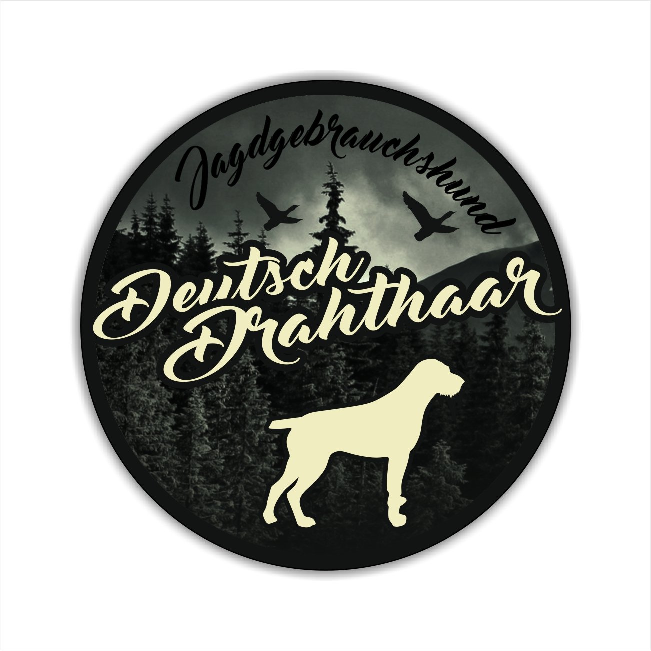 siviwonder Auto Aufkleber JAGDHUND DIGI DEUTSCH DRAHTHAAR DD VORSTEHHUND Hundeaufkleber Jagd siviwonder Auto Aufkleber JAGDHUND DIGI DEUTSCH DRAHTHAAR DD VORSTEHHUND Hundeaufkleber Jagd von siviwonder