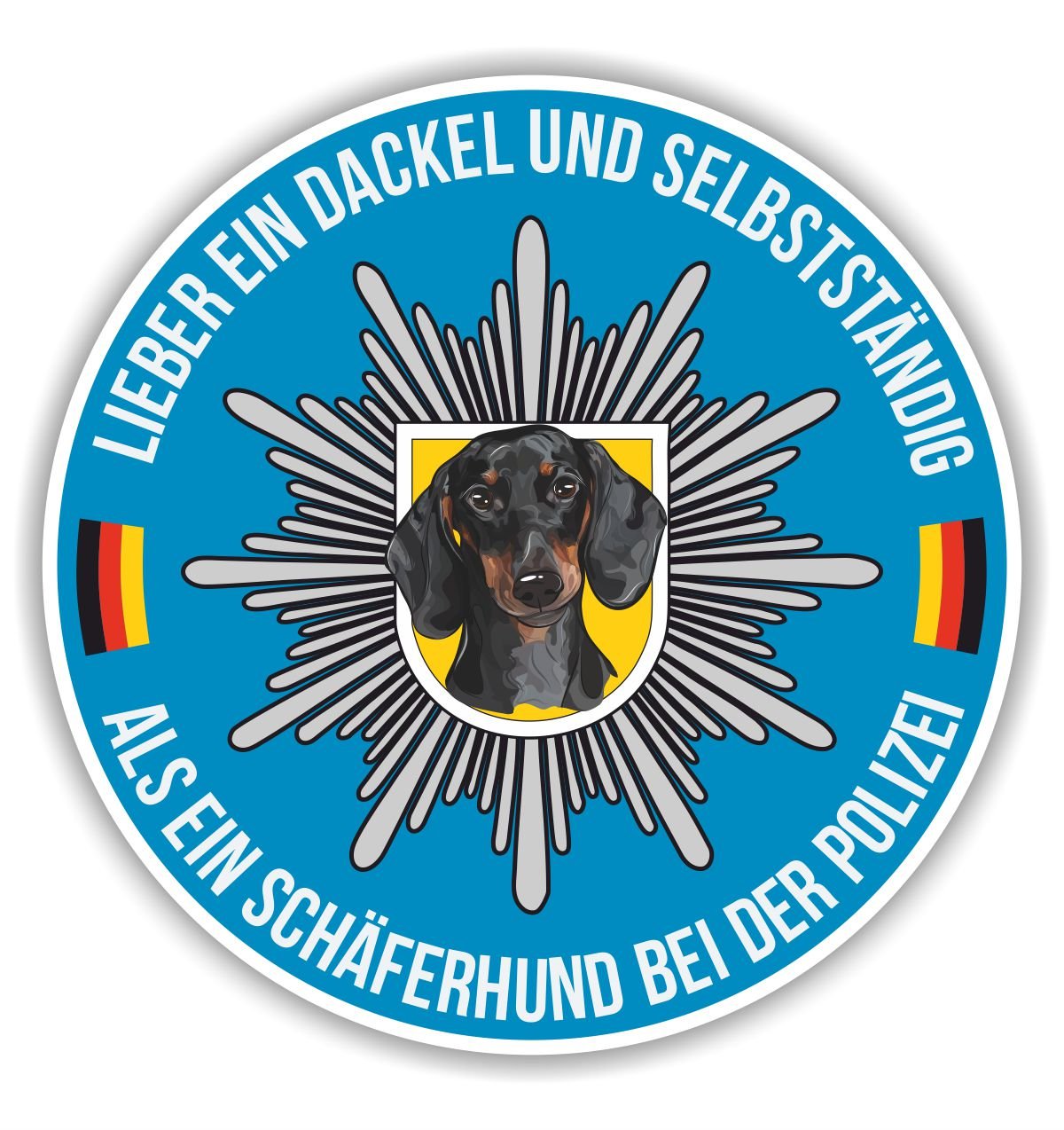 siviwonder Polizei Dackel Auto Aufkleber Hund K9 Reflex Hundeaufkleber autoaufkleber Hund Folie Hundemotiv von siviwonder