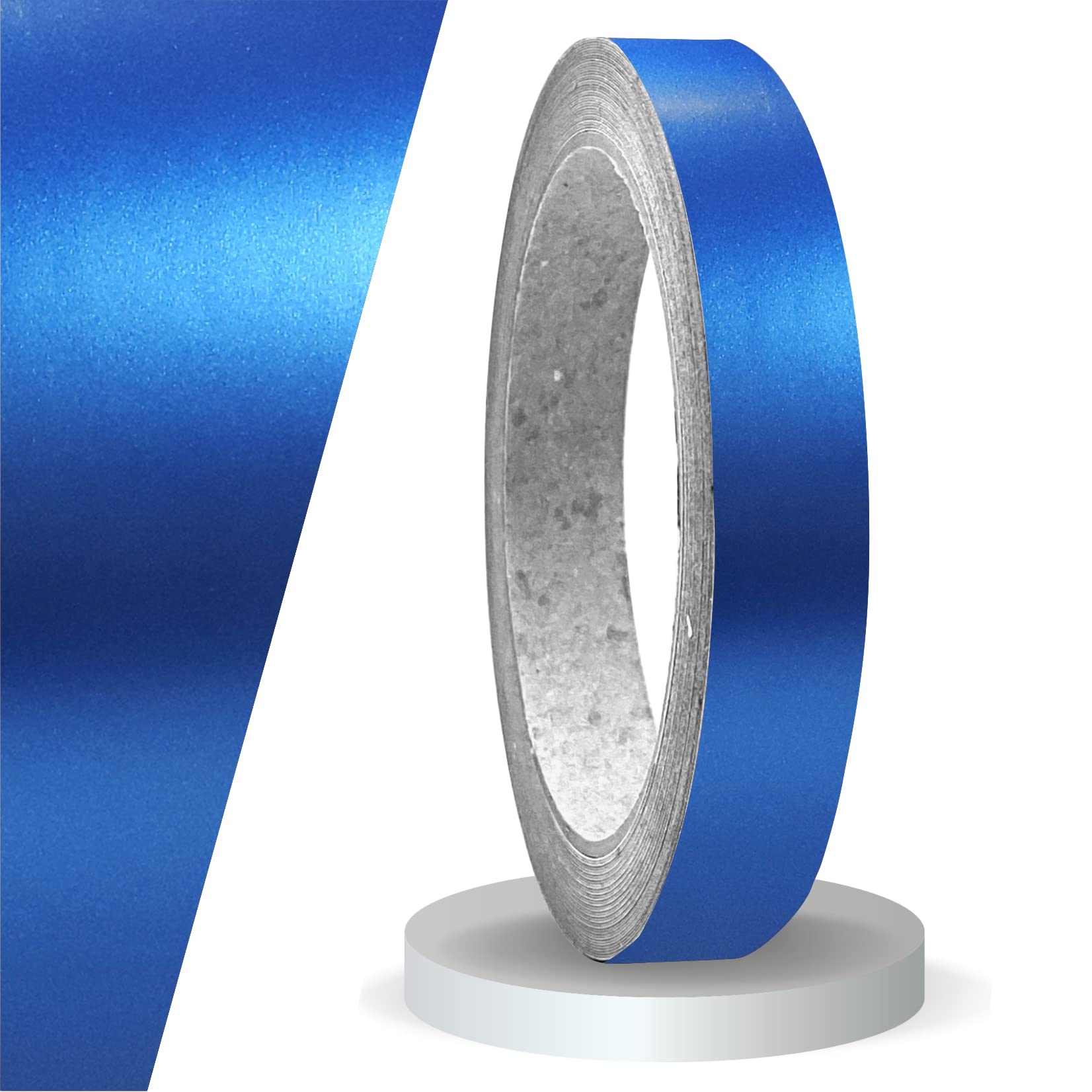 siviwonder Zierstreifen blau metallic matt in 15 mm Breite und 10 m Länge für Auto Boot Jetski Modellbau Klebeband Aufkleber Folie Dekorstreifen von siviwonder