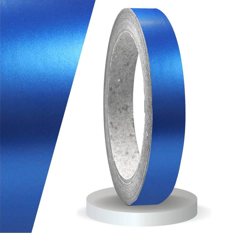 siviwonder Zierstreifen blau metallic matt in 15 mm Breite und 10 m Länge für Auto Boot Jetski Modellbau Klebeband Aufkleber Folie Dekorstreifen von siviwonder