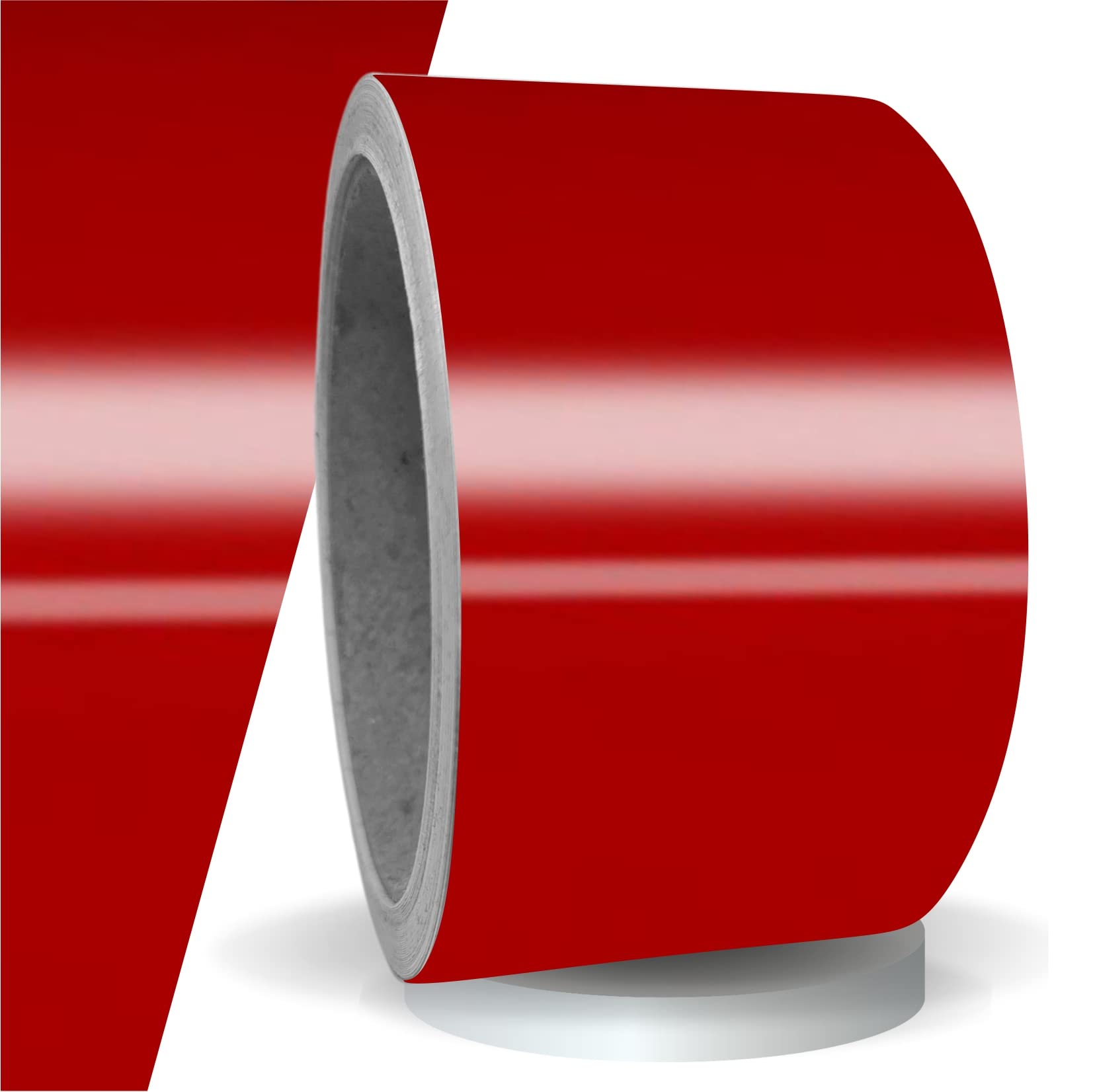 siviwonder Zierstreifen rot Karmin Glanz in 50mm Breite und 10 m Länge Aufkleber Folie für Auto Boot Jetski Modellbau Klebeband Dekorstreifen - Karminrot von siviwonder