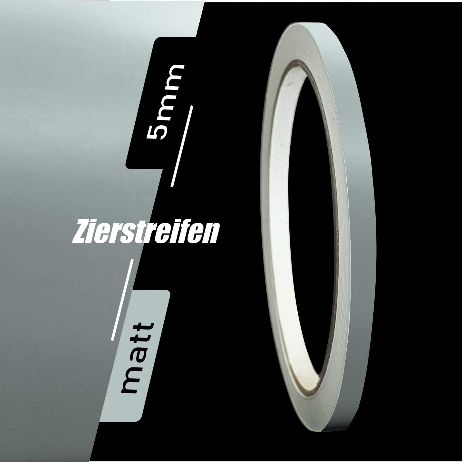 siviwonder Zierstreifen Matt grau Grey 5mm Aufkleber Länge 10m Auto Boot Klebeband Sticker siviwonder Zierstreifen Matt grau Grey 5mm Aufkleber Länge 10m Auto Boot Klebeband Sticker von siviwonder