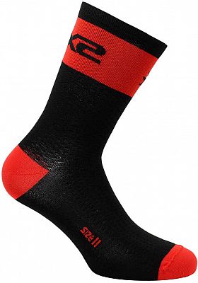 Sixs Logo, Socken Unisex - Schwarz/Rot - 40/43 von Sixs