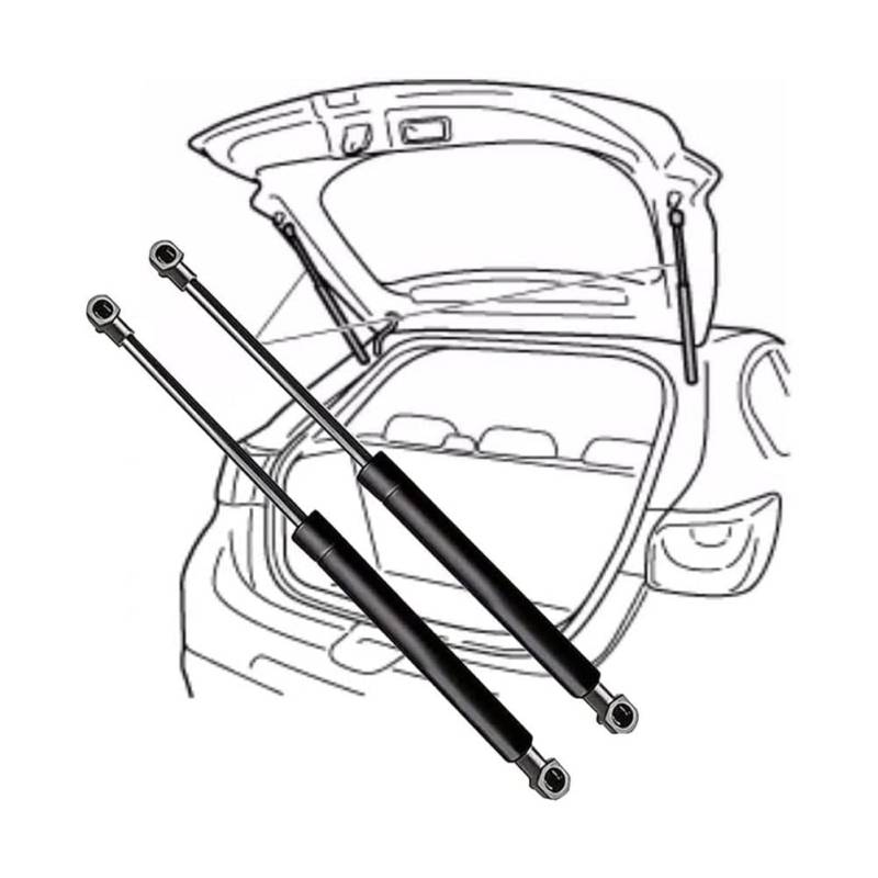 Gasfeder Dämpfer Heckklappe Kompatibel für Vw Ti-guan I (5N) 2007-2018(OEM-5N0827550)-52.1cm，Gasdruckfeder Heckklappendämpfer von Sjltsy