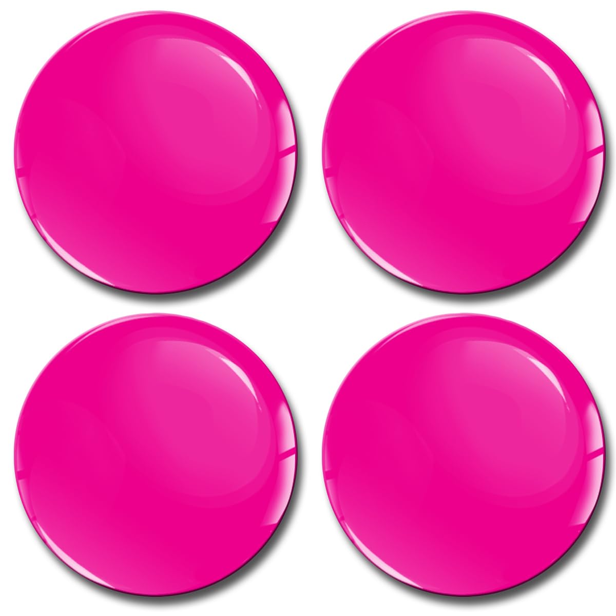 SkinoEu Aufkleber Autoaufkleber für Radkappen Nabenkappen Nabendeckel Radnabendeckel Rad-Aufkleber 60mm Neon Pink Rosa A 960 von SkinoEu