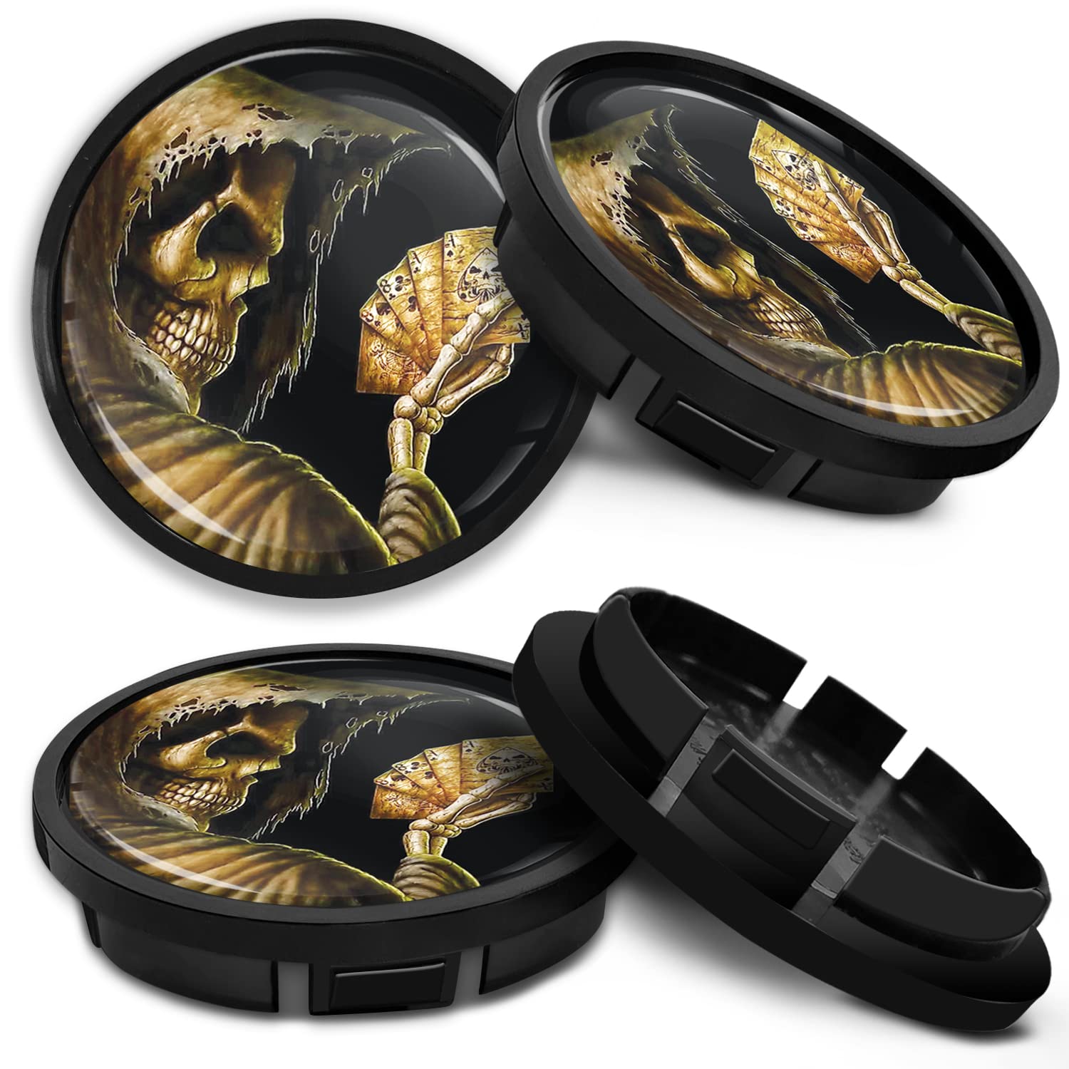SkinoEu Kompatibel für Nabendeckel VW 66mm 5G0601171XQI Radnabenabdeckung für Alufelgen Felgendeckel Nabenkappe Radkappen Schwarz CR 34 SkinoEu Kompatibel für Nabendeckel VW 66mm 5G0601171XQI Radnabenabdeckung für Alufelgen Felgendeckel Nabenkappe Radkappen Schwarz CR 34 von SkinoEu
