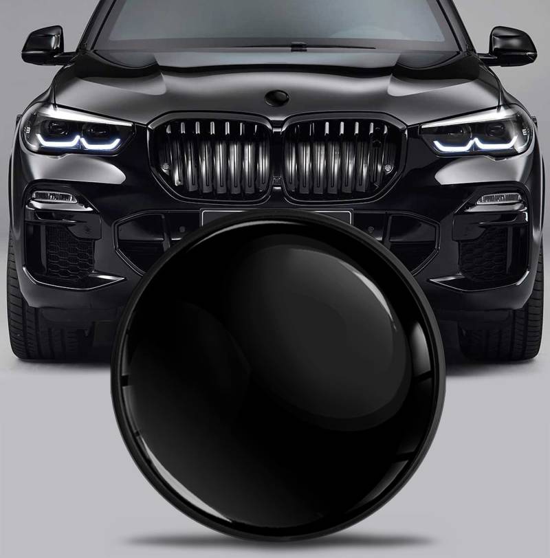 SkinoEu Tuning Emblem für Fronthaube und Kofferraum 82 mm Kompatibel mit BMW Emblem 51767288752 Schwarz EX 13 von SkinoEu