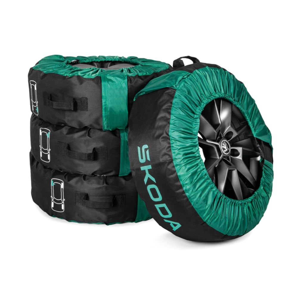 Skoda 3P0073900 Reifentasche (4 Stück) Kompletträder Schutztasche Rädertasche, bis 18 Zoll, bis 245mm Reifenbreite, bis 2100mm Abrollumfang von Skoda