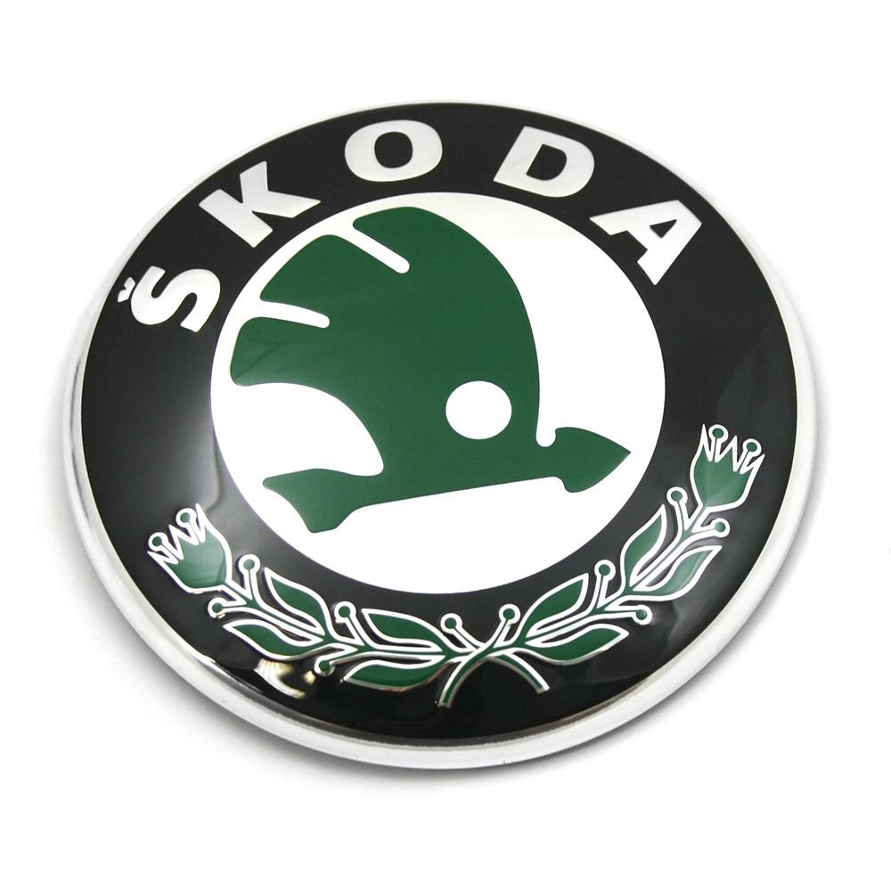 Skoda 3U0853621B MEL Zeichen Emblem Logo Frontklappe Plakette von Skoda