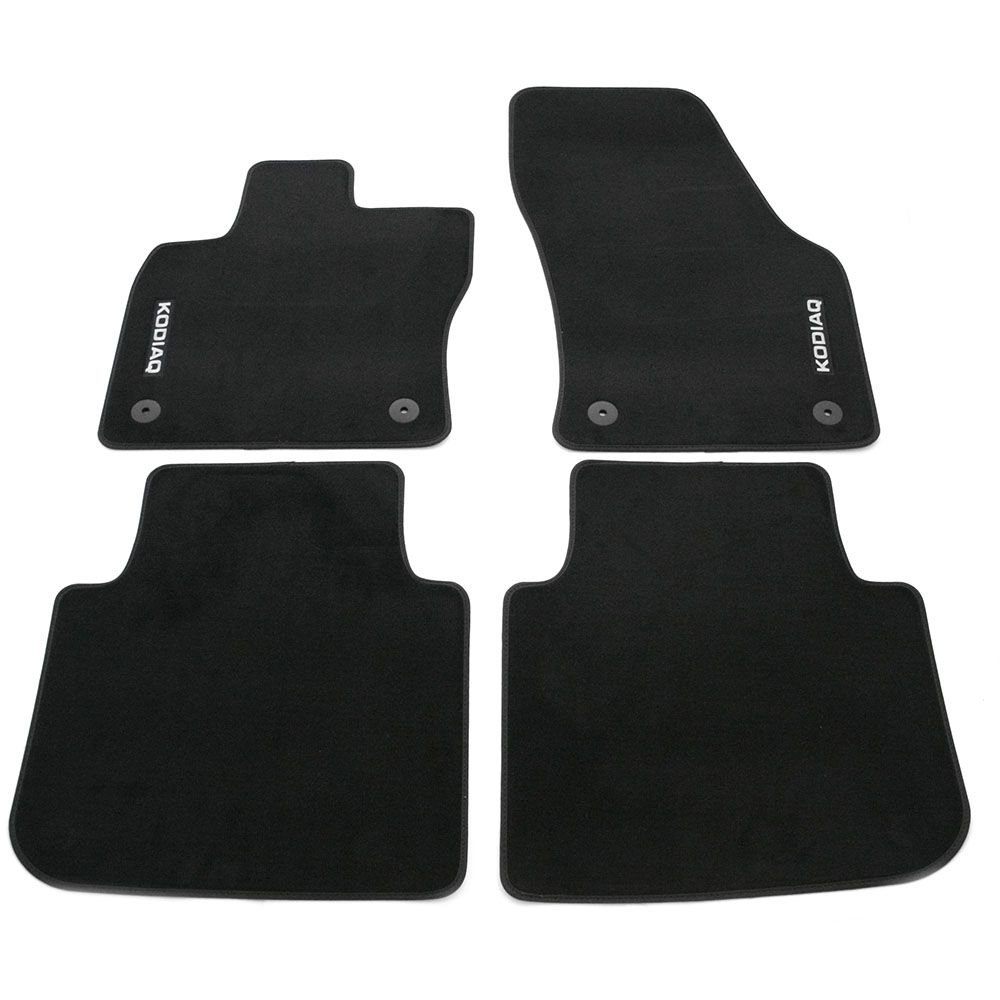 Skoda 566061404 Standard Textil Fußmatten 4X Stoffmatten Velours mit KODIAQ Schriftzug, schwarz Skoda 566061404 Standard Textil Fußmatten 4X Stoffmatten Velours mit KODIAQ Schriftzug, schwarz von Skoda