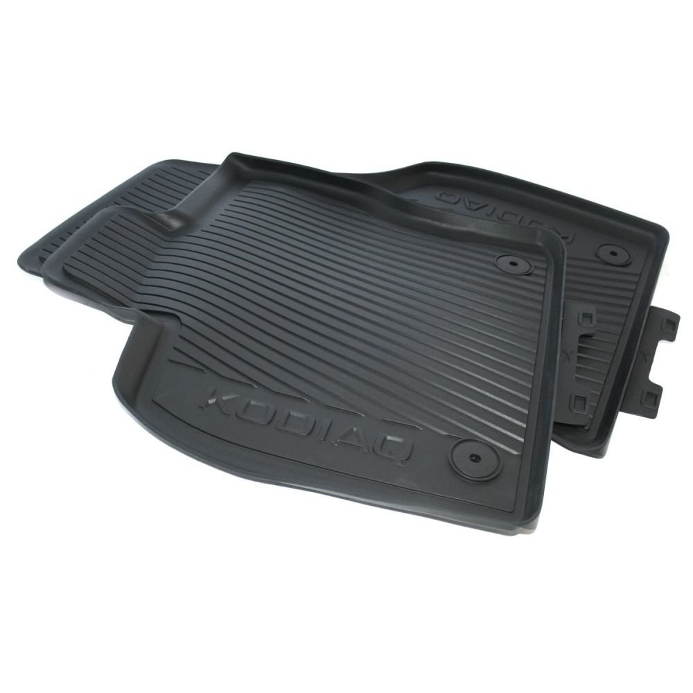 Skoda 566061502 Gummi Fußmatten Gummimatten Original Allwettermatten 2-teilig vorn schwarz mit Schriftzug Skoda 566061502 Gummi Fußmatten Gummimatten Original Allwettermatten 2-teilig vorn schwarz mit Schriftzug von Skoda
