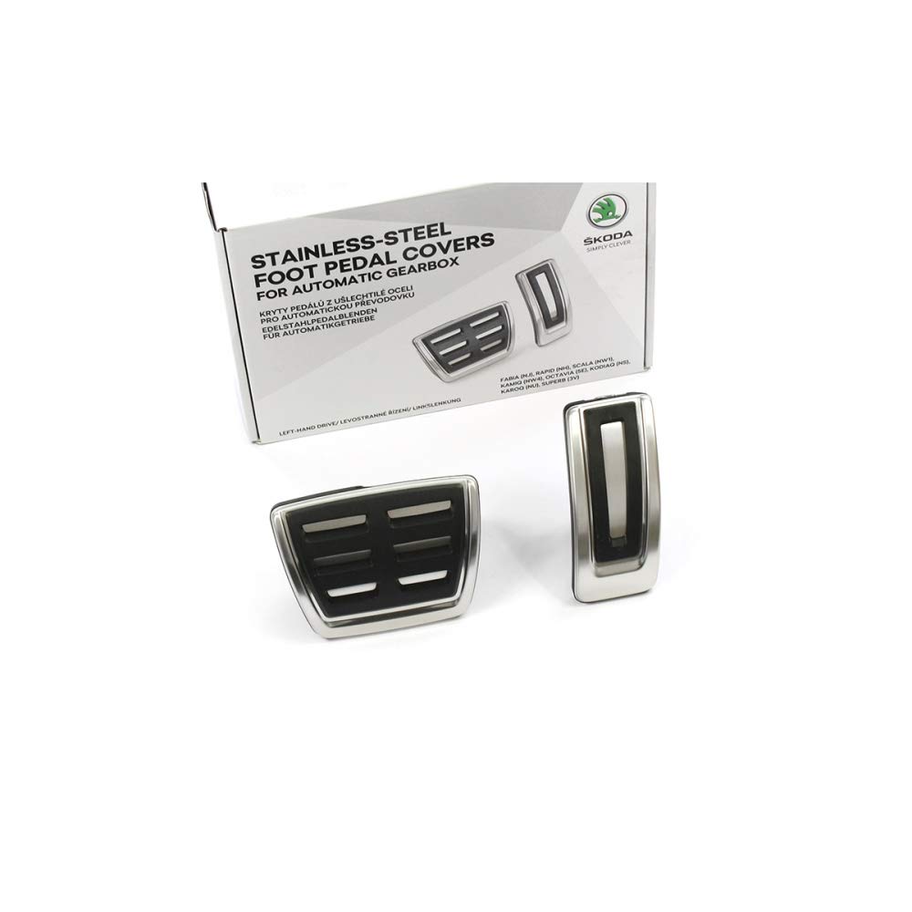 Skoda 5E1064205 Pedalkappen 2-teilig Sport Edelstahl gebürstet DSG Tuning Sportpedal, nur für DSG/Automatik Skoda 5E1064205 Pedalkappen 2-teilig Sport Edelstahl gebürstet DSG Tuning Sportpedal, nur für DSG/Automatik von Skoda