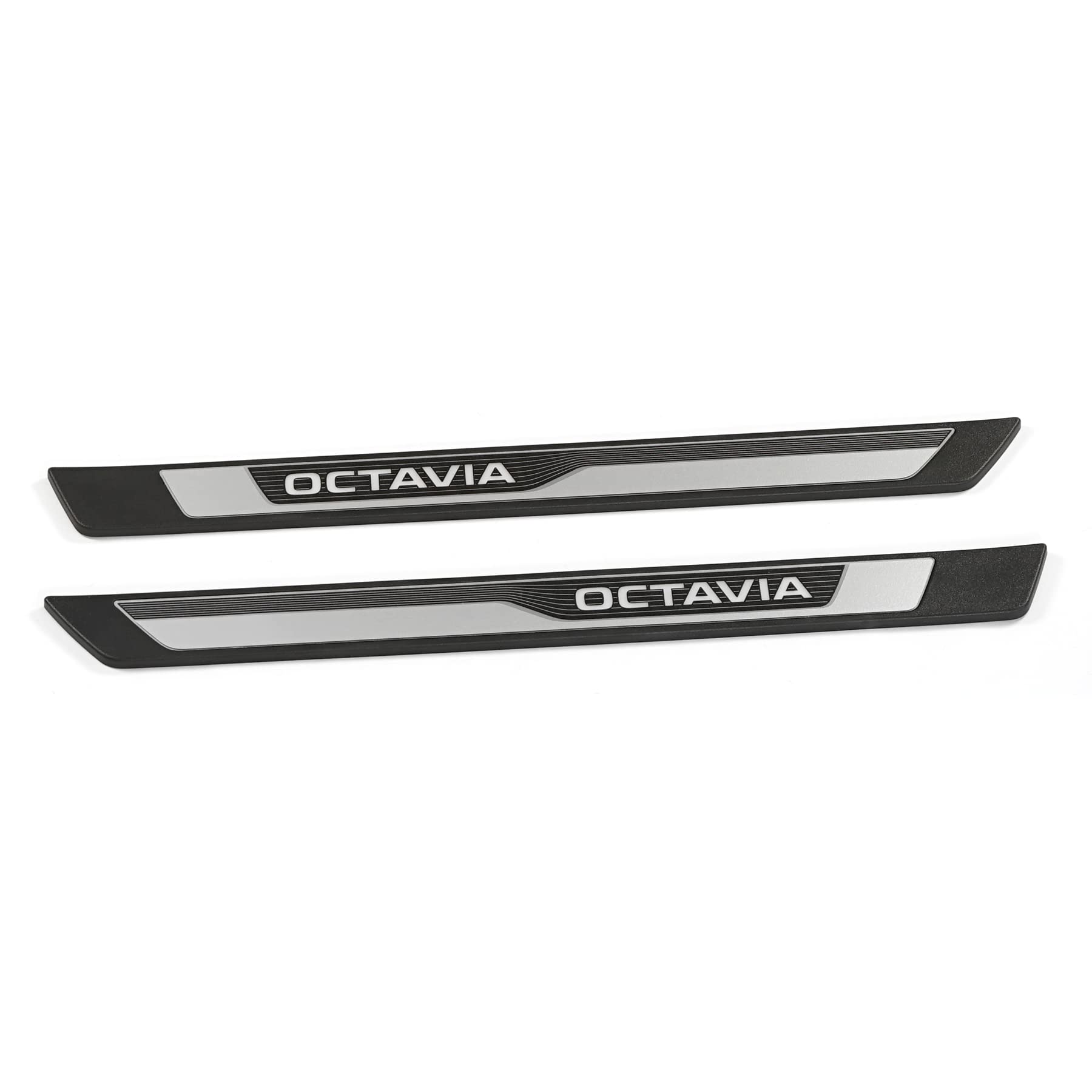 Skoda 5E3071300 Einstiegsleisten beleuchtet vorn Design Zierleisten, schwarz/silber, mit Octavia Schriftzug Skoda 5E3071300 Einstiegsleisten beleuchtet vorn Design Zierleisten, schwarz/silber, mit Octavia Schriftzug von Skoda