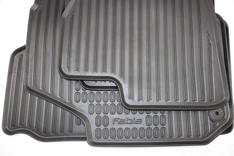 Skoda 5J1061550 Gummi Fußmatten 4x Gummimatten Original Allwettermatten von Skoda