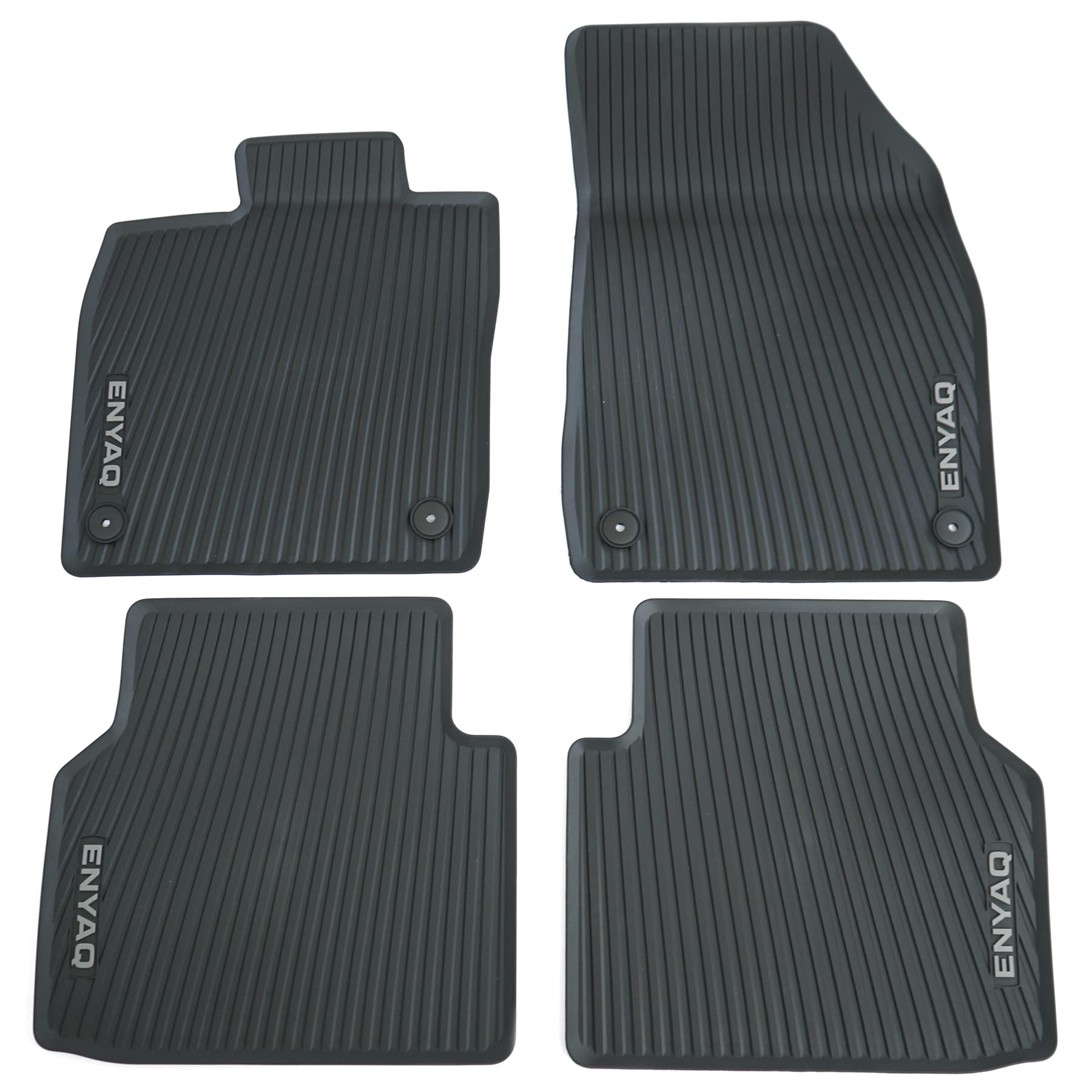 Skoda 5LA061500 Allwetterfussmatten 4X Gummimatten Gummi Fußmatten, mit Enyaq Schriftzug, schwarz/grau Skoda 5LA061500 Allwetterfussmatten 4X Gummimatten Gummi Fußmatten, mit Enyaq Schriftzug, schwarz/grau von Skoda