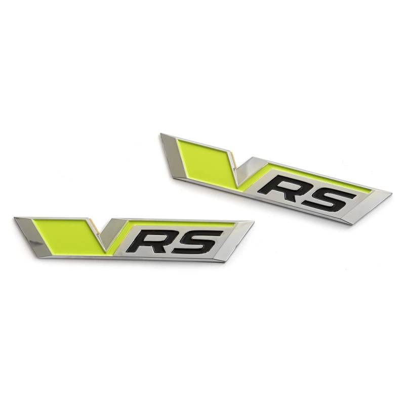 Skoda 5LA853041A7DZ 5LA853042A7DZ Plakette RS Kotflügel Emblem VRS Schriftzug Sport Logo, schwarz/grün von Skoda