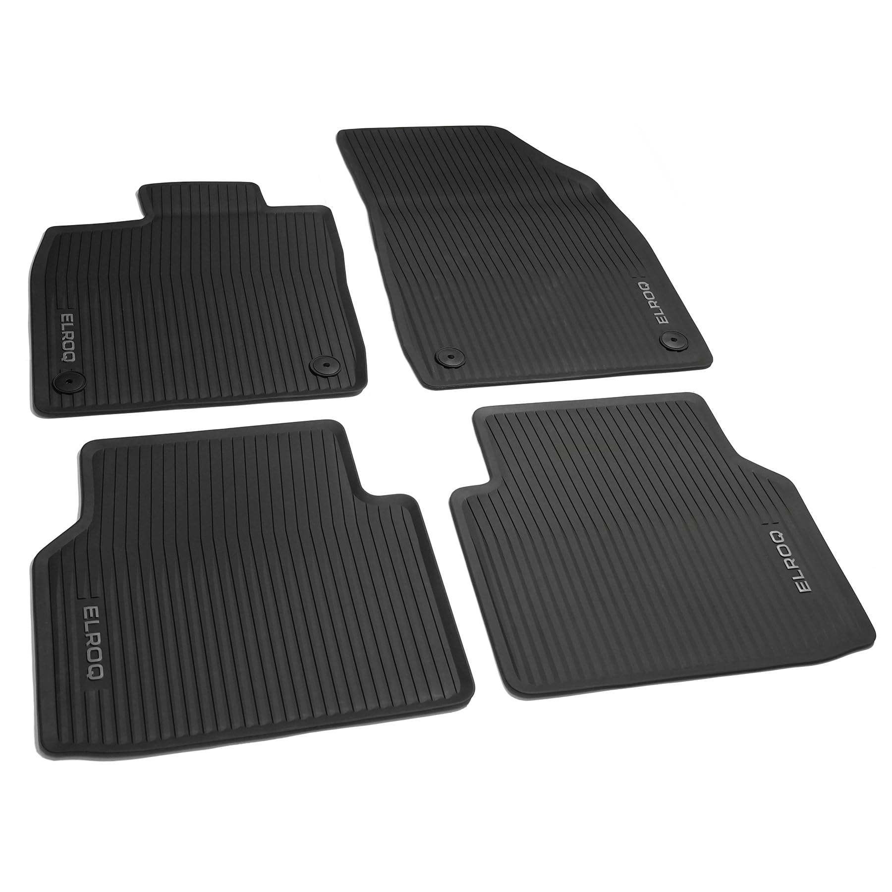 Skoda 5LJ061500 Fußmatten Premium Allwetterfußmatten 4X Gummimatten schwarz/grau, mit ELROQ Schriftzug Skoda 5LJ061500 Fußmatten Premium Allwetterfußmatten 4X Gummimatten schwarz/grau, mit ELROQ Schriftzug von Skoda