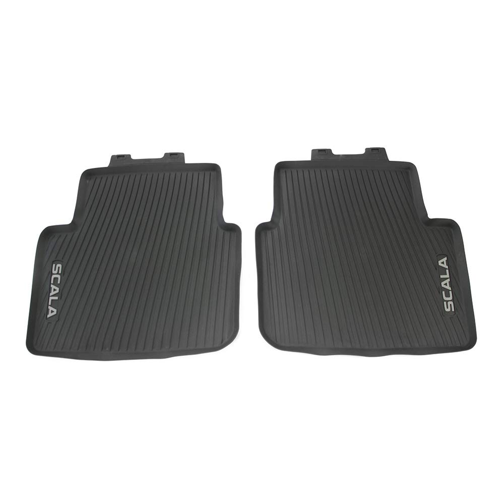 Skoda 657061512 Allwetterfußmatten Hinten Gummi Fußmatten 2X Premium Gummimatten, mit Scala Schriftzug Skoda 657061512 Allwetterfußmatten Hinten Gummi Fußmatten 2X Premium Gummimatten, mit Scala Schriftzug von Skoda