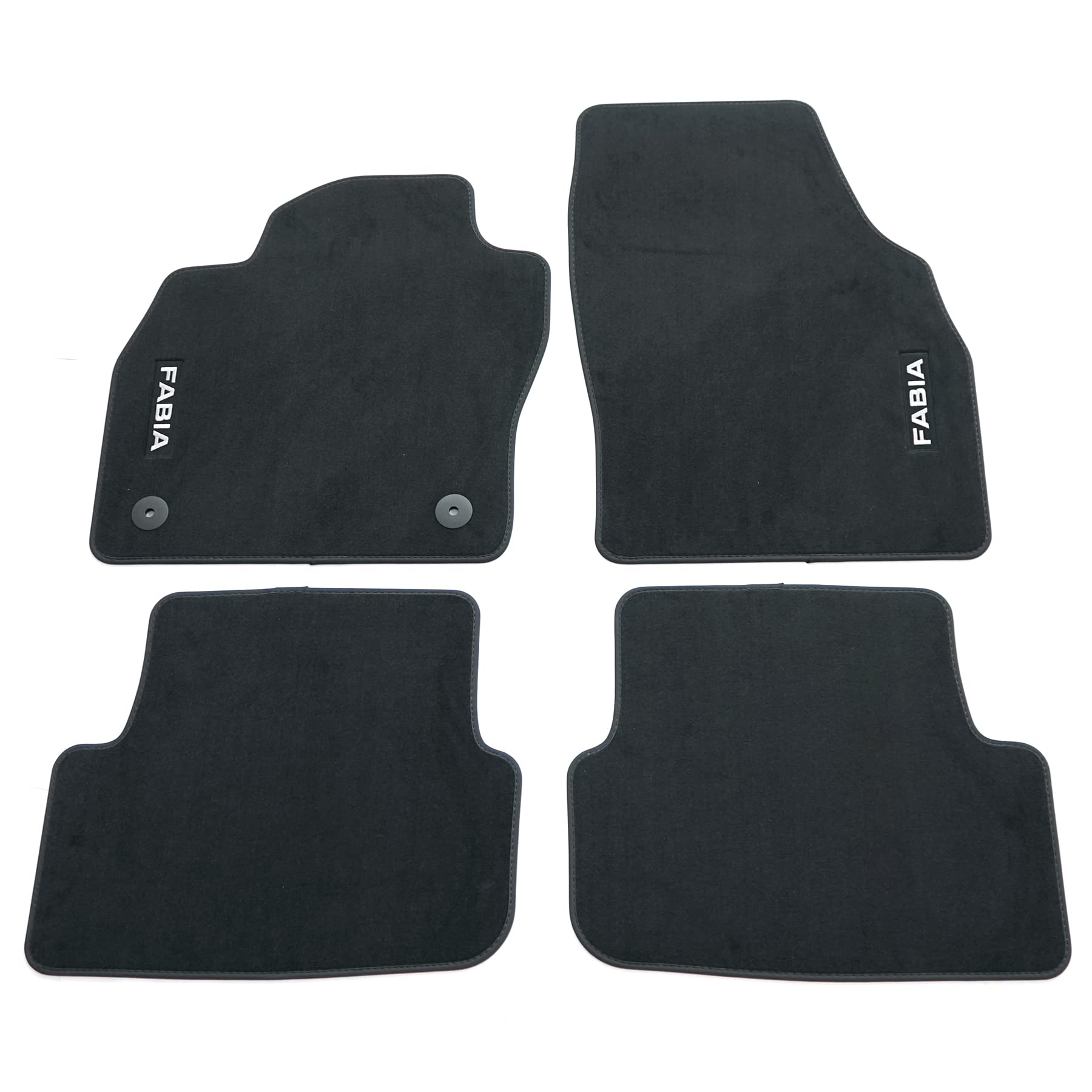 Skoda 6VB061404 Fußmatten Textil 4X Stoffmatten, mit Fabia Schriftzug Skoda 6VB061404 Fußmatten Textil 4X Stoffmatten, mit Fabia Schriftzug von Skoda