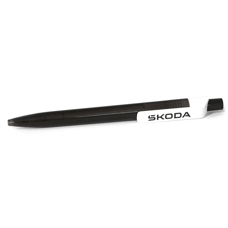 Skoda AVF01-004 Kugelschreiber Kuli Stift, schwarz transparent von Skoda