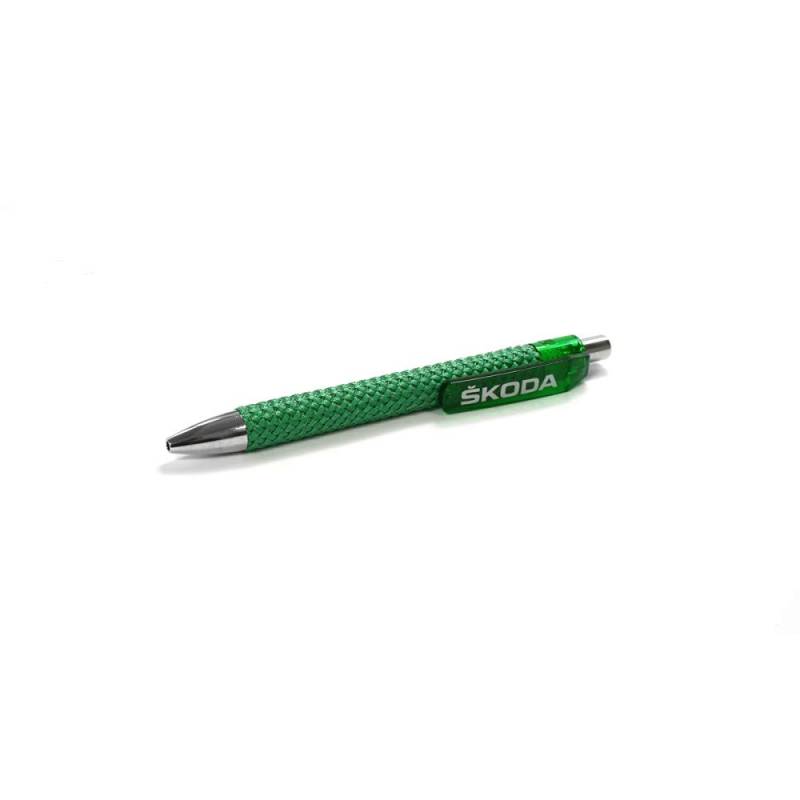 Skoda HVF25-041 Kugelschreiber Druckkugelschreiber Stift, grün von Skoda