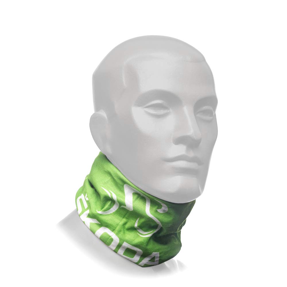 Skoda MVF17-301 Multifunktionstuch Loop Schlauchschal Halstuch Kopftuch grün/weiß von Skoda