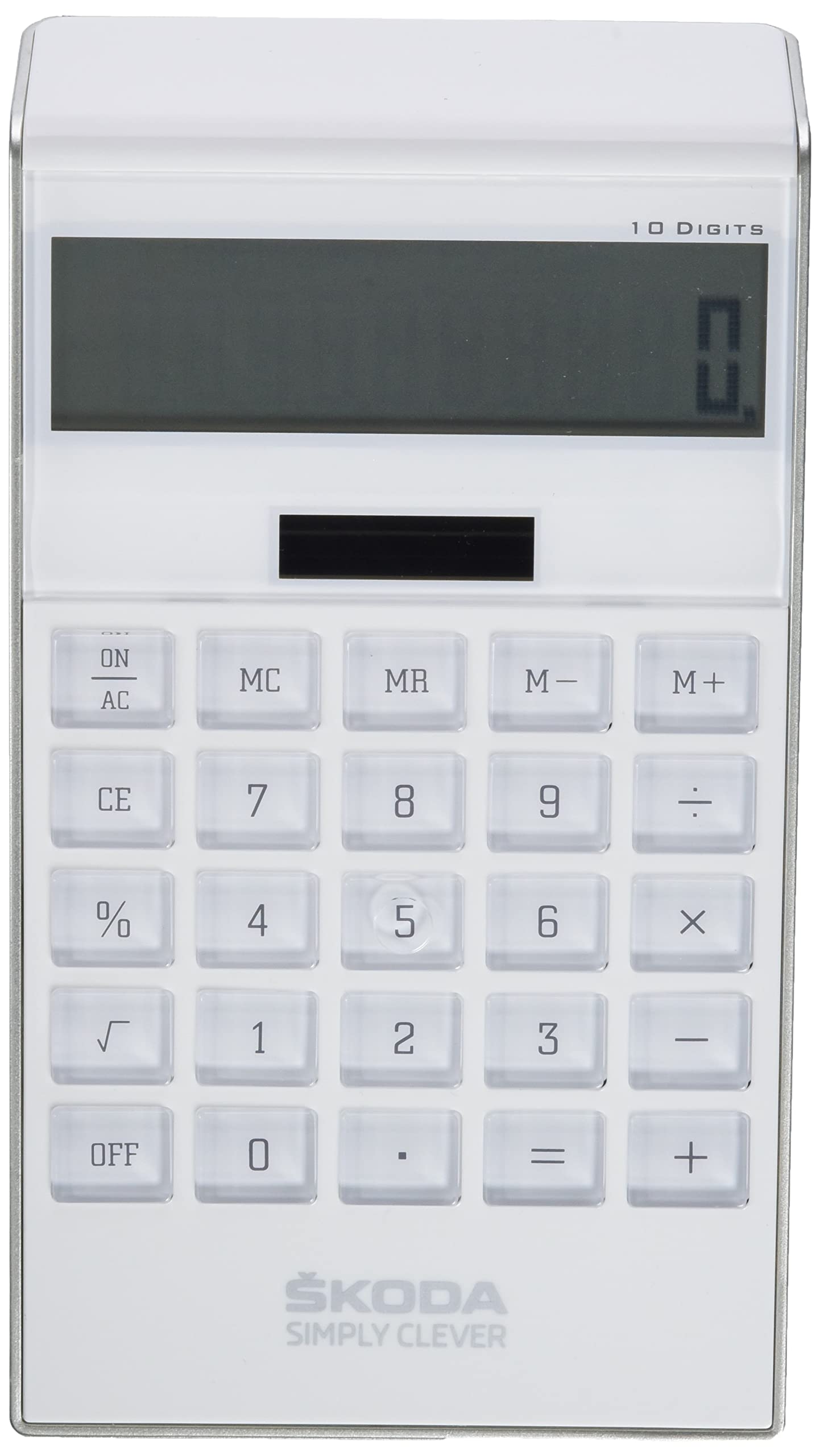 Skoda MVF18-067 Solar Taschenrechner Tischrechner, Weiß Skoda MVF18-067 Solar Taschenrechner Tischrechner, Weiß von Skoda