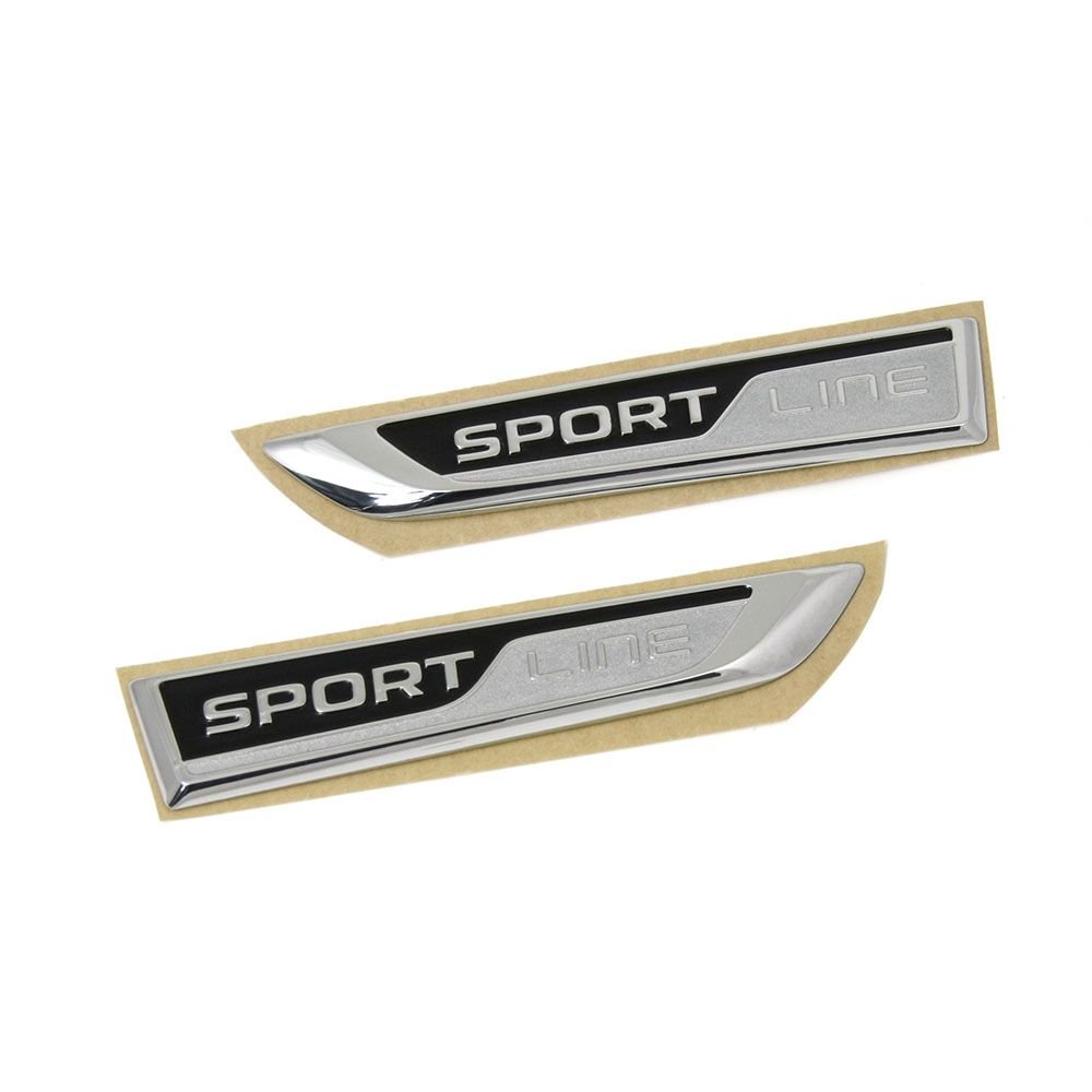 Skoda SportLine Schriftzug Set seitlich Kotflügel Emblem von Skoda