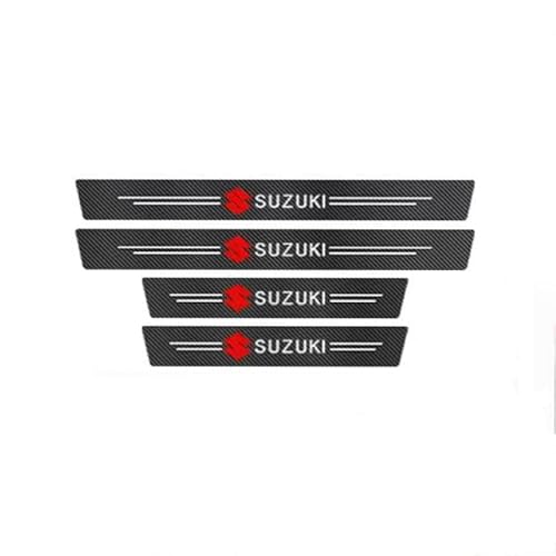 Auto Einstiegsleisten Für Suzuki Swace, TüRschwelle Scuff Protector Schutzfolie Einstiegsleiste Aus Kohlefaser Aufkleber Verkleidung Autozubehör,4 pcs Auto Einstiegsleisten Für Suzuki Swace, TüRschwelle Scuff Protector Schutzfolie Einstiegsleiste Aus Kohlefaser Aufkleber Verkleidung Autozubehör,4 pcs von SkotO