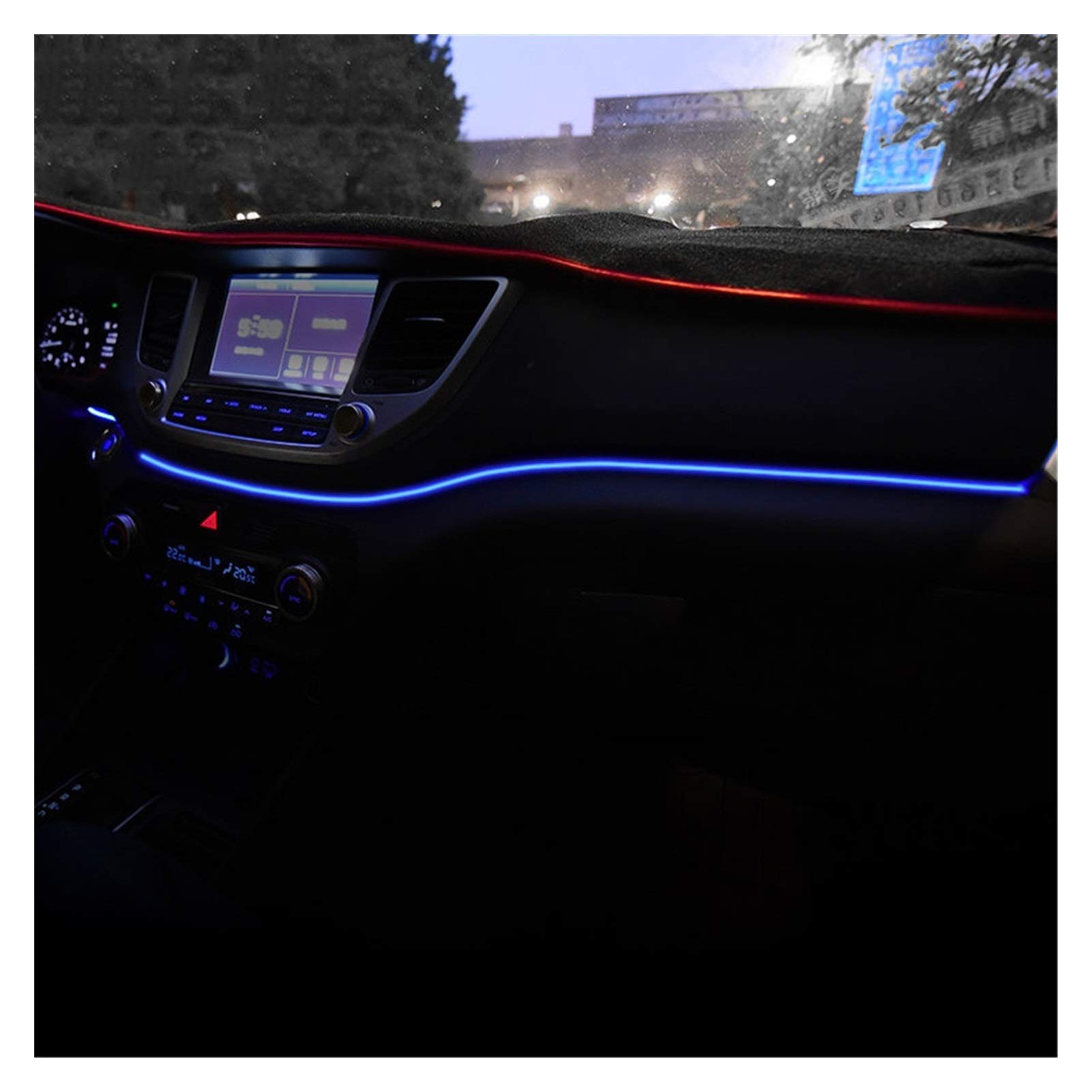 Sky City Instrument Panel Trim Atmosphäre Licht Fit für Hyundai Tucson 2015 2016 Interior LED Blaue Dashboard Frame Licht Fit für Tucson 2017 2018 Sky City Instrument Panel Trim Atmosphäre Licht Fit für Hyundai Tucson 2015 2016 Interior LED Blaue Dashboard Frame Licht Fit für Tucson 2017 2018 von Sky City
