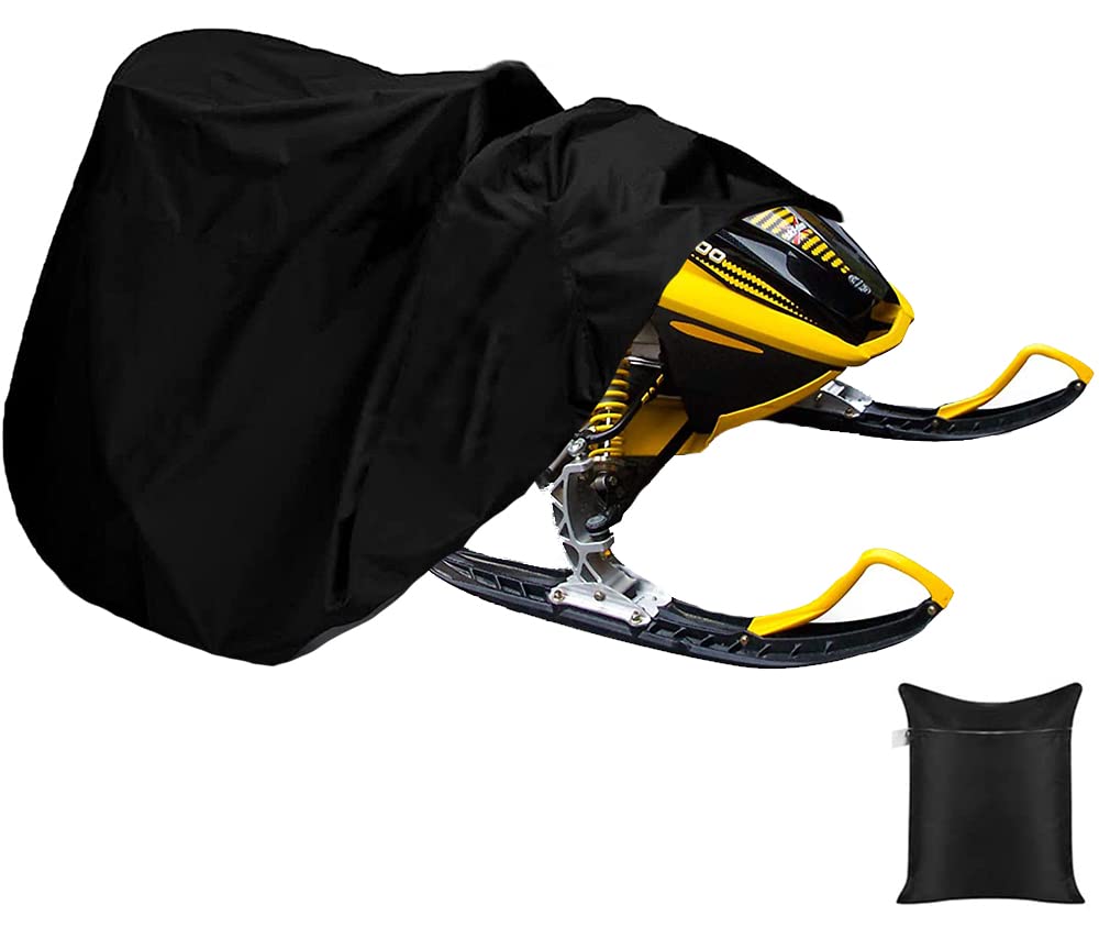 Skyour Schneemobil-Abdeckungen für Schneemobil, wasserdicht, strapazierfähig, schwarz, mit Schlitten, UV-beständig, für arktische Katzen/Polaris/Ski-Doo Schneemobilfahren Skyour Schneemobil-Abdeckungen für Schneemobil, wasserdicht, strapazierfähig, schwarz, mit Schlitten, UV-beständig, für arktische Katzen/Polaris/Ski-Doo Schneemobilfahren von Skyour