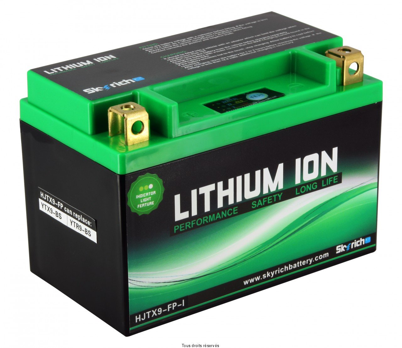 Skyrich - Motorrad Batterie Lithium YTX5L-BS 12V 2Ah HJTX5 Skyrich - Motorrad Batterie Lithium YTX5L-BS 12V 2Ah HJTX5 von Skyrich