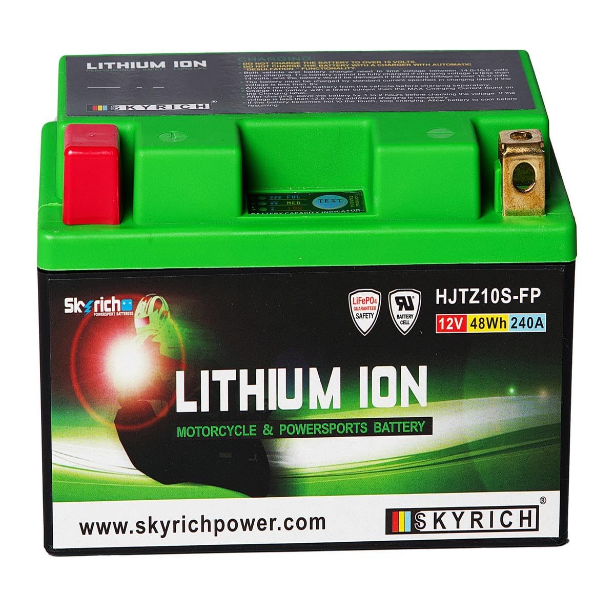 Skyrich - Motorrad Batterie Lithium YTZ10S-BS 12V 4Ah HJZ10 Skyrich - Motorrad Batterie Lithium YTZ10S-BS 12V 4Ah HJZ10 von Skyrich