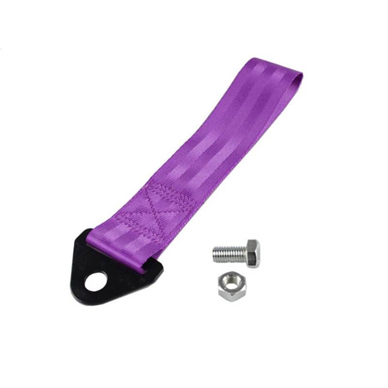 Slakerbe Abschleppschlaufe,Abschleppöse Stoßstangenanhänger Nylon Anhänger Abschleppseile Abschleppband,Violett von Slakerbe