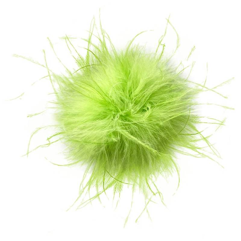 Slakerbe Brosche Pin damen, Feder Brosche Flauschige, Mehrfarbig, Kleidung Brosche Hut Dekorative für Party Stage Performance, Grün von Slakerbe