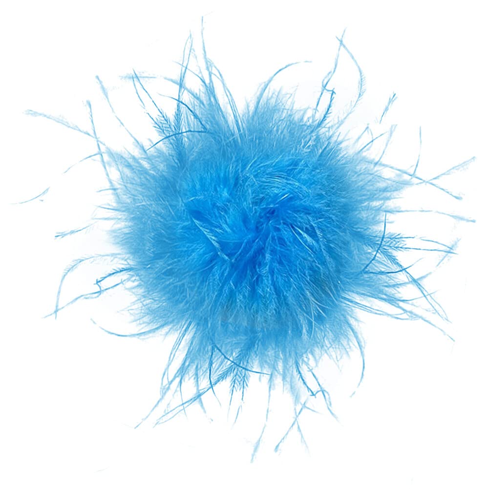 Slakerbe Brosche Pin damen, Feder Brosche Flauschige, Mehrfarbig, Kleidung Brosche Hut Dekorative für Party Stage Performance, Hellblau Slakerbe Brosche Pin damen, Feder Brosche Flauschige, Mehrfarbig, Kleidung Brosche Hut Dekorative für Party Stage Performance, Hellblau von Slakerbe