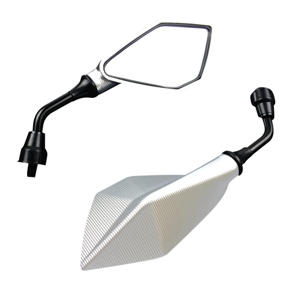 Slakerbe Motorradspiegel, 1 Paar Universal Rückspiegel M10 Motorrad Rückspiegel Set für Roller Fahrrad Motorrad Quad Atv Schwarz Slakerbe Motorradspiegel, 1 Paar Universal Rückspiegel M10 Motorrad Rückspiegel Set für Roller Fahrrad Motorrad Quad Atv Schwarz von Slakerbe