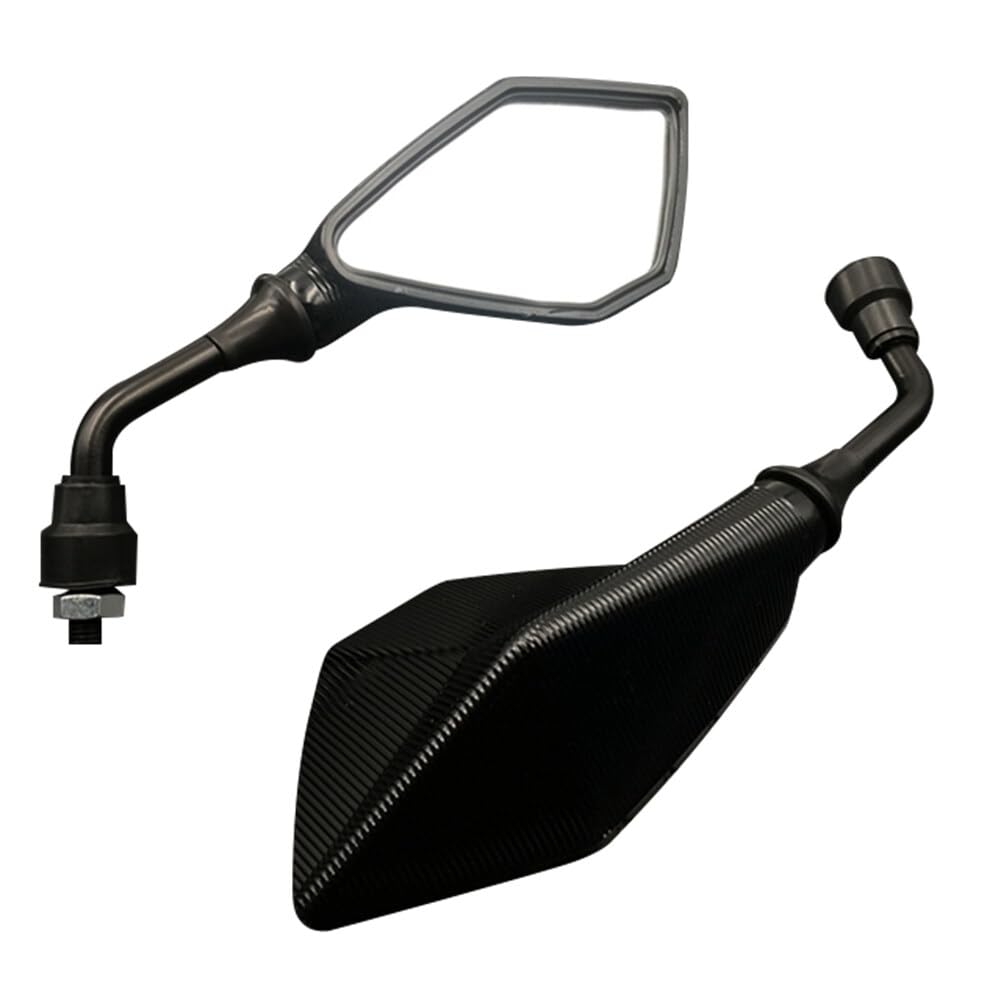 Slakerbe Motorradspiegel, 1 Paar Universal Rückspiegel M10 Motorrad Rückspiegel Set für Roller Fahrrad Motorrad Quad Atv Schwarz Slakerbe Motorradspiegel, 1 Paar Universal Rückspiegel M10 Motorrad Rückspiegel Set für Roller Fahrrad Motorrad Quad Atv Schwarz von Slakerbe