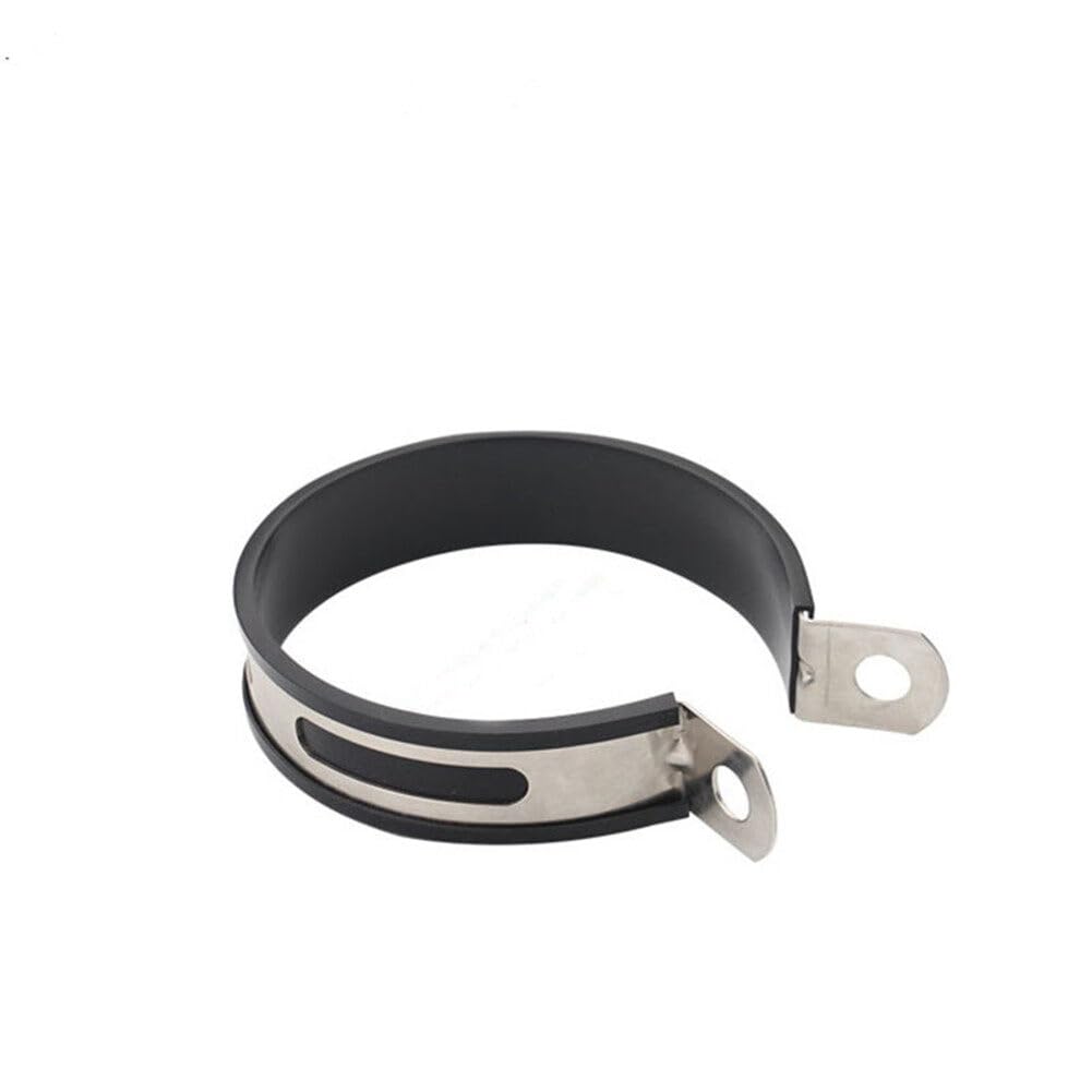 Slakerbe Universal Motorrad Auspuffhalterung,Motorrad Auspuffrohr Halbkreis Montagehalterung Edelstahl Gummi Auspuff Halterung Schalldämpfer,#A 115MM Slakerbe Universal Motorrad Auspuffhalterung,Motorrad Auspuffrohr Halbkreis Montagehalterung Edelstahl Gummi Auspuff Halterung Schalldämpfer,#A 115MM von Slakerbe