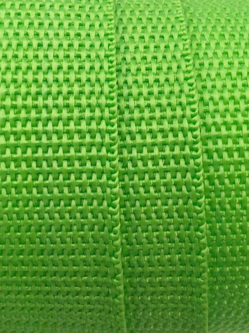 1 m Gurtband 25mm, 8 Farben (Grün - 5) von Slantastoffe