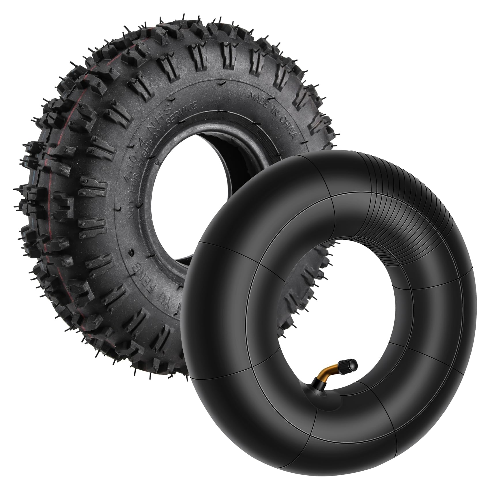 Smallterm 4.10-4 410-4 4.10/3.50-4 Innenrohr + Reifen für Gartenrototiller SchneefräSen MäHer Hand Truck Schubkarre Go Cart Smallterm 4.10-4 410-4 4.10/3.50-4 Innenrohr + Reifen für Gartenrototiller SchneefräSen MäHer Hand Truck Schubkarre Go Cart von Smallterm