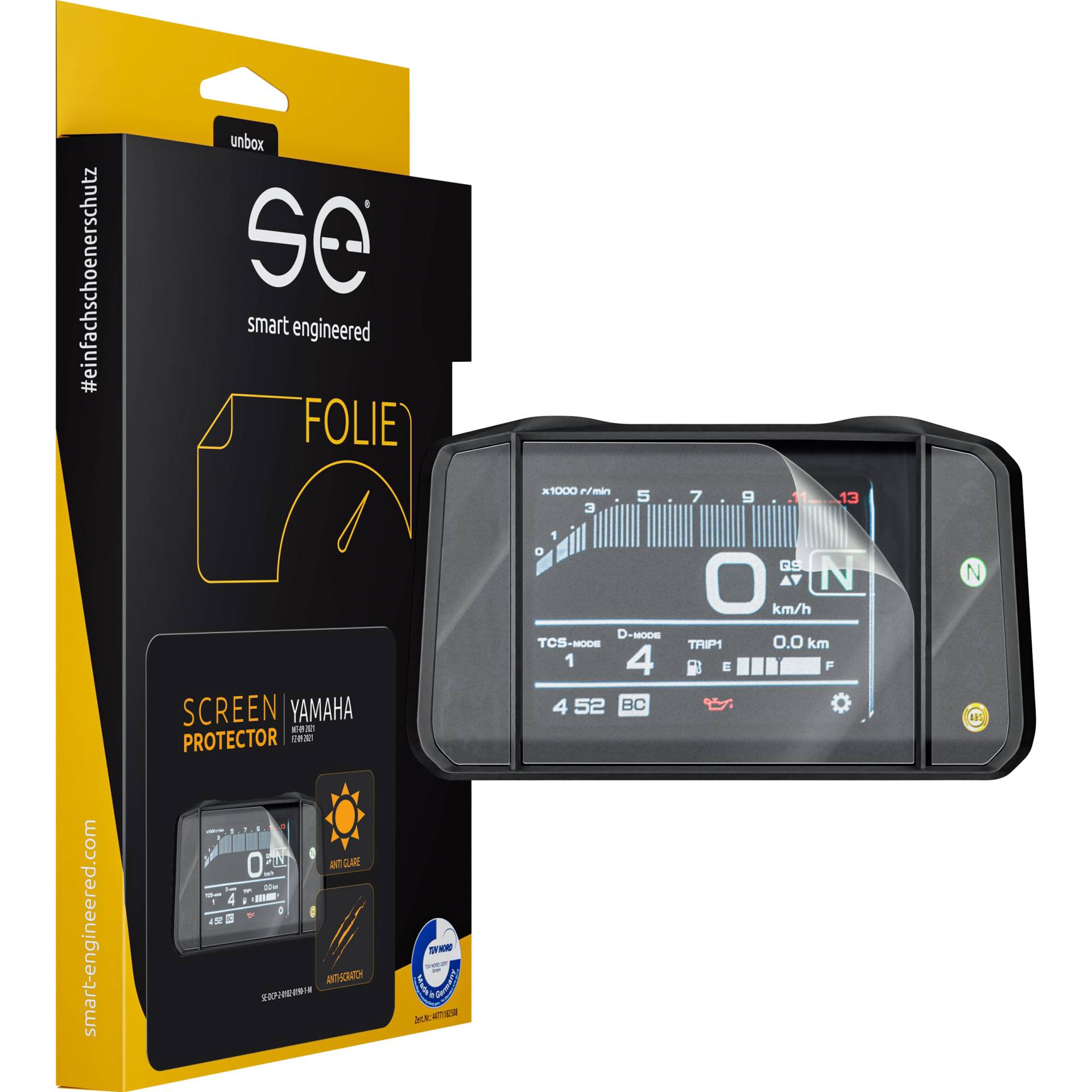 Smart Engineered Cockpit-Schutzfolie entspiegelnd für Yamaha MT-09 /SP 2021- Smart Engineered Cockpit-Schutzfolie entspiegelnd für Yamaha MT-09 /SP 2021- von Smart Engineered