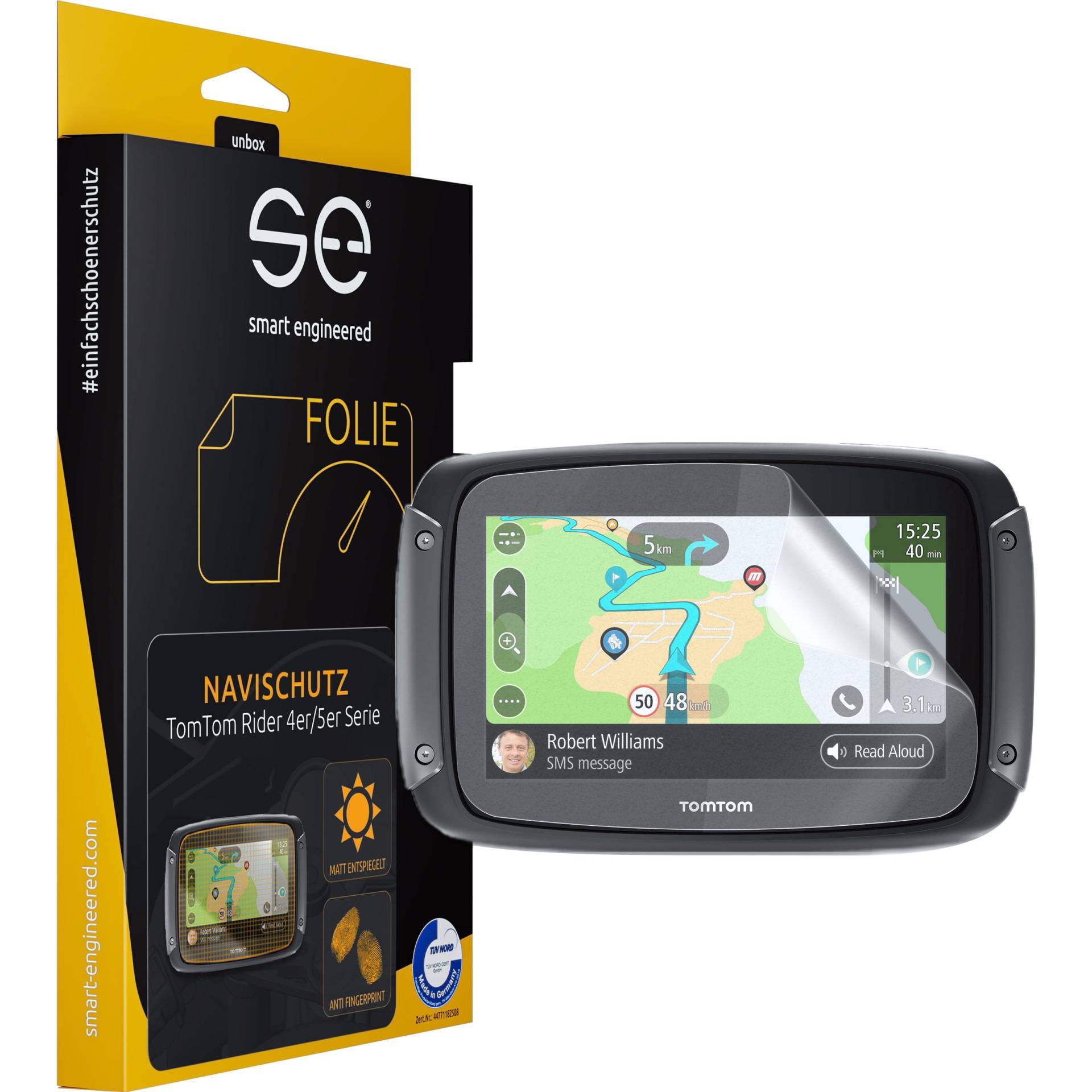 Smart Engineered Navi-Schutzfolie entspiegelnd 2er Set für TomTom Rider 4/5 Smart Engineered Navi-Schutzfolie entspiegelnd 2er Set für TomTom Rider 4/5 von Smart Engineered