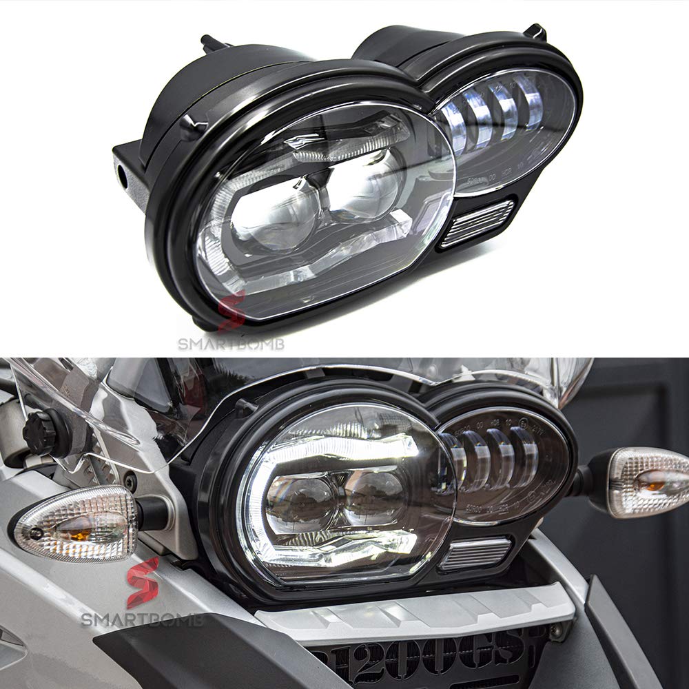 Smartbomb LED-Scheinwerfer GS 1200 2004-2013 IP67 wasserdichtes Motorrad spezifisches Plug & Play-Canbus kein Fehlercode Angel Eyes DRL 2019 Smartbomb LED-Scheinwerfer GS 1200 2004-2013 IP67 wasserdichtes Motorrad spezifisches Plug & Play-Canbus kein Fehlercode Angel Eyes DRL 2019 von Smartbomb