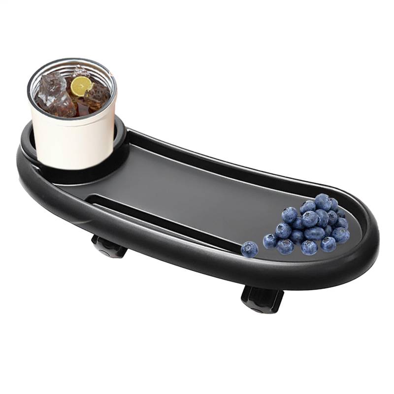 1 Stück Verstellbares Kinderwagen Snacktablett - 37 * 15Cm Kinderwagen Essen Tablett, GetränkehalterKinderwagen Mit Snack Tablett, Stabilität Aufsatz Für Snacks, Telefonhalter, von Smileshiney